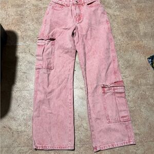 SHEIN Blush Utility Trousers